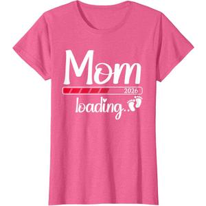 Mom 2026 Loading Soon to Be Mom 2026 T-Shirt, Size L