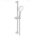 GROHE 26906002 Tempesta 24-Inch Shower Rail Set, 3-Spray, Square, 1.75 GPM, StarLight Chrome