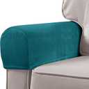 Homoyoyo 2Pcs Sofa Armrest Covers Washable Arm Covers for Chairs Couch Sofa Armchair Slipcovers Recliner Sofa (Picture 2)