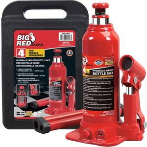 Torin T90413 Big Red Hydraulic Bottle Jack with Carrying Case, 4 Ton (8,000 lb) Capacity