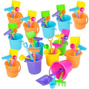 ArtCreativity 4 PC Mini Beach Playsets - Set of 12 - Each Play Set Includes 1 Sand Bucket, 1 Shovel, 1 Rake, and 1 Scoop - Birthday Treats for Boys and Girls Party Favors for Kids and Toddlers ArtCreativity 4 PC Mini Beach Playsets - Set of 12 - Each Play Set Includes 1 Sand Bucket, 1 Shovel, 1 Rake, and 1 Scoop - Birthday Treats for Boys and Girls Party Favors for Kids and Toddlers