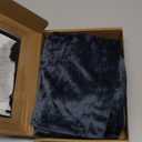 Velvet Pillow Covers 2 Pack Soft 26x26 Pillow Covers Solid Square Euro Shams Decorative Couch Pillow Cases with Wide Border for Sofa Bed Home Decor,Blue Gray