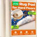 Jorvila Non-Slip Rug Pad Gripper 8x10 Feet, Anti Skid Mat for Under Area Rugs, Keeps Rugs in Position and Safe, Thick Cushioned Carpet Pad for Hardwood Floors Protection