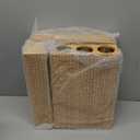 Calmbee 9 in 1 Bamboo Storage Bag Organizer for Kitchen Drawer  Plastic Wrap Dispenser with Cutter & Foil Organizer, Wooden Baggie Organizer for Sandwich, Snack, Gallon, Quart Sizes, Natural