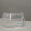 Modern Narrow Organizer Storage Bin, Clear Plastic Household Storage Container for Kitchen Pantry storage, Under Sink Bin, Bathroom/Laundry Room - Made In USA - 2 Pack (Narrow - 13 X 9 X 6)