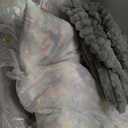 Bedsure ComfyFleece Washable Dog Bed for Medium Dogs - Cute Furry Puppy Beds, Rectangle Orthopedic Corduroy Fleece Pet Beds with Removable Zipper Cover, 30x24x8inches, Warm Grey