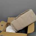 Favoyard Outdoor Seat Cushion Set 24 x 24 Inch Water-Resistant & Fade-Resistant Patio Furniture Cushions with Removable Cover Deep Seat & Back Cushion with Handle and Adjustable Straps for Chair Sofa (Beige)