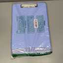 SFLHHDM Clipboard with Pen Holder, Legal Size Nursing Clipboard with Storage, Plastic Clip Board for Writing, Lightweight Cute Clipboards Storage with Low Profile Clip for Work, Office, Color: Lake Blue