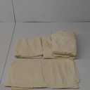 Mayfair Linen 100% Organic Cotton Sheets California King Size - 4 PC Organic Cotton Cal King Size Percale Weave Sheet Set, Soft, Cooling & Crisp, 16" Deep Pocket Hotel Quality Bedding Set - Ivory