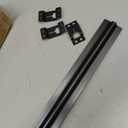 2 Pack Universal Hanging File Rails for Filing Cabinet, Black