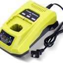 Kekepowtobat Compatible with Ryobi 18V Battery Charger, P117 Rapid Charger Compatible with Ryobi 12V-18V ONE+ Lithium, NI-CD & NI-MH Battery PBP2005 PBP002 PBP005 PBP006 P193 P108 P103 P102 P100