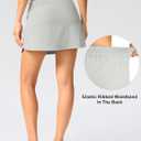 Viodia Golf Skirts for Women with Shorts High Waisted Tennis Skorts with 4 Pockets Lightweight Athletic Skort (Gray, S)