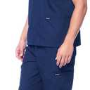 Dagacci Scrubs for Men Set - V-Neck Scrub Top and Cargo Pants - 8 Pockets Men Scrubs Set (M)