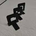 Business Source Heavy-Gauge Steel Bookends - 5.3" Height x 5" Width x 4.8" Depth - Black - 3 Pack