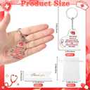 2 x 36 108 Pcs Nurse Gifts Bulk Nurse Keychain, RN Graduation Gifts for Nurses Week Gift for Nursing Appreciation Gift
