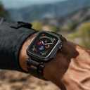ULTIMAL Metal Case Compatible with Apple Watch Series SE3/SE2/SE/6/5/4 44mm with Back Cover, Military Grade Shockproof Protective Case, Rugged Cover for iWatch 44mm (Black)
