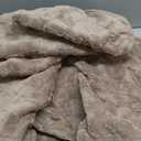 Foxdecor Couch Covers for 3 Cushion Couch Sofa Pet Friendly, Funny Fuzzy Pet Couch Covers, Anti Slip Sofa Covers Dog Cover for Couch Protector. (Brown, 30x82 inch)