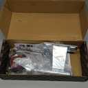 WOOSKY Spring Loaded Tube Gate Casters 4 Rubber Tire Heavy Duty Gate Caster Wheels with Hardware for Tube Gates, Metal Gates, Wooden Gates, Fence Gates, Swing Gates, 330 Lbs Load Capacity