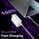 USB C Charger Block 100W, 3-Port GaN Super Fast Phone Charger for Samsung, Type C 65W Laptop Chargers with 10ft USB C Charging Cable for MacBook Pro/Air,iPad Pro, iPhone 17/16, S26 Ultra/S25[2 Pack]
