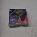 PDP Gaming REMATCH GLOW Enhanced Wired Controller: Licensed Xbox Series X|S Gamepad, Xbox One, Windows PC, Mappable Back Buttons, Audio Control, Customizable Companion App: Space Dust Glow in the Dark