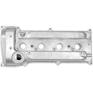 Engine Valve Cover No.1120128033/11201-0H010 Front Valve Rocker Cover for Toyota Camry 2.4L 2002-2011 Aluminum Alloy Silver Tone