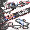 3 IN 1 Slot Car Race Track Sets with 4 High Speed Slot Cars, Electric Race Car Track Include Circular Overpass Flash Tracks, 1:43 Remote Control Track Car Game Toys Gifts for Adults Boys Ages 6 7 8-12