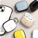 iFace First Class Case [Compatible with AirPods 3]  Cute Shockproof Hybrid Dual Layer [Hard Cover + Bumper] Keychain Protective Case [Drop Tested]  Milk