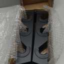 CAP Barbell 60 lb Neoprene Hex Dumbbell Weight Set with a Vertical A-Frame Rack - Black