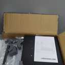 Snughome Desk Shelf, 38.6" Desktop Organizer Shelf, Desk Hutch for Computer Monitor, 4 Tier Desk Display Rack with Pegboard Hooks Set, Wood Desktop Bookshelf for Home Office Dorm, Black