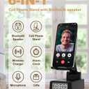 Gifts for Men Cell Phone Stand with Wireless Bluetooth Speaker and Wireless Charger, Phone Charger Stand with Digital Alarm Clock for iPhone, Birthday Gifts for Men,Boyfriend,Dad,Women,Christmas