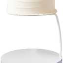 ANGYGH 1PC Top 5.9'' High 5.9'' Base 7.87'' White Cake Stand Modern Pedestal Floating Cake Stands Cupcake Dessert Table Display for Wedding Valentine's Day Birthday Party Cake Decorations