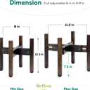Dog Bowl Stand for Water/Food - Adjust with Lock - Dog Water Fountain Holder, Elevates Pet Food and Water Feeder Bowls (Bowl not Included) (1Pack - (Height 10.3in, Width 8-11.2in))