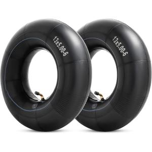 Heavy Duty 13x5.00-6" Inner Tubes, Exact Replacement 5.00-6/4.00-6 Tire Tube with TR87 Bent Valve Stem for Razor Dirt Quad, Lawn Mowers, Snow Blowers, ATVs, Go Kart, and More (Pack of 2)