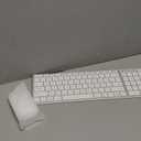 Seenda Bluetooth Keyboard and Mouse Combo for Mac, SKM64-2 Rechargeable Silent Wireless Keyboard Mouse Compact Slim, 3 Multi-Device Connection, Compatible for Mac MacBook Pro/Air iPad, White Silver