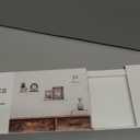 Wall Shelf for Photo Frames, White Wall Shelves Set of 3, Large, Medium, Small Size