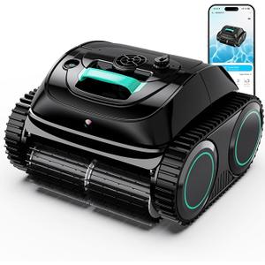 WYBOT C1 Cordless Robotic Pool Vacuum for Inground Pools | 4-in-1 Pool Cleaner for Above Ground Pools, 160 Mins Runtime, App Countrol, Smart Navigation with Powerful Suction