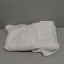 RYB HOME White Curtains Sheer - Linen Texture Sheer Window Covering, Light & Airy Translucent Panels for Bedroom Living Room Patio Glass Door, 52 inch Width x 95 inch Length, Set of 2