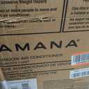 Amana 5,000 BTU Window Air Conditioner, Cools up to 150 Sq. Ft., White | 115V, 2 Fan Speeds, Auto-Restart, for Bedroom, Living Room, Apartment, with Mechanical Controls, Washable Filter