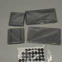 4PCS Stone Drying Trays for Bathroom Sink and Kitchen Counter, Water Absorbing Stone Tray with Diatomaceous Earth, Soap Dish and Coaster (Dark Gray 2stripes)