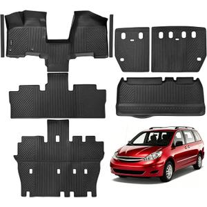 Naibeve Floor Mats for 2004-2010 Toyota Sienna (Only for 7 Seats)