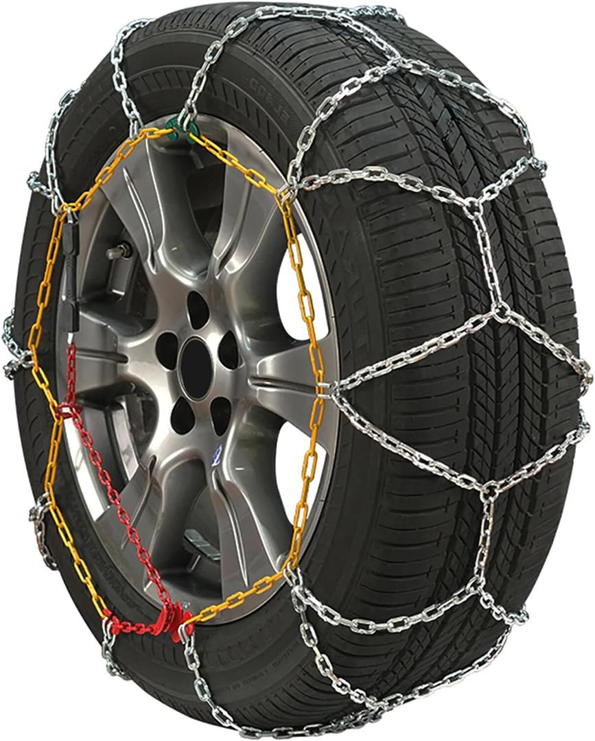 SCITOO Snow Chain For Car,2 Pack Tire Chain 235/75R15,265R15,265/70R15,275/60R15,225/75R16,245/70R16,245/75R16,255/60R16,225/70R17,235/60R17,235/65R17,245/55R17,255/55R17,235/60R18,235/50R19,255/40R19