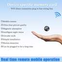 Only 0.9 inch Hidden Camera with Audio/Video Mini Small Spy Cameras for Home Indoor Use Cam Night Vision and Motion Detection Baby Monitor Wireless Outdoor Nanny espias ocultas WiFi Security Secret 1