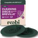 Roobi Espresso Cleaning Disc Compatible with Breville. 54mm Backflush for Disc Espresso Cleaning Tablets, 2 Pack