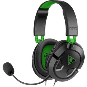 Turtle Beach Recon 50 Xbox Gaming Headset - Xbox Series X, Xbox Series S, Xbox One, PS5, PS4, PlayStation, Mobile & PC with 3.5mm - Removable Mic, 40mm Speakers (Black / Green)