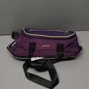 LOVEVOOK Lunch Bag Women, Insulated Adult Lunch Box for Women Work, Wide Opening Leakproof Cooler Tote Bag for Office Campus Picnic Beach with Shoulder Strap, Loncheras Para Mujer with Cup Holder (Large16L, Dark Purple-Black)