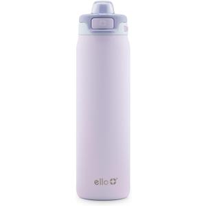 Ello Pop & Fill Stainless Steel Water Bottle with Quick Fill Technology, Double Walled Vacuum Insulated Metal, Leak Proof Locking Lid, Sip & Chug, BPA Free, Holiday Gift for Him Her, 22oz, 32oz, 40oz (Aurora)