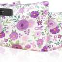 Mastectomy Pillow - Post Surgery Pillow, Breast Pillow for Sleeping After Heart Surgery, Lumpectomy Pillow, Breast Reduction & Augmentation Pillow Double Mastectomy Gifts for Women (Flower Purple, One Si)