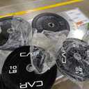 CAP 2-inch Olympic Bumper Plate Weight Set | 100-370 lbs | Multiple Colors | Storage Rack Optional