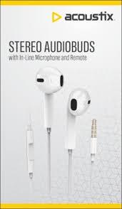 ACX EARPOD W/MIC & REMOTE WHT
