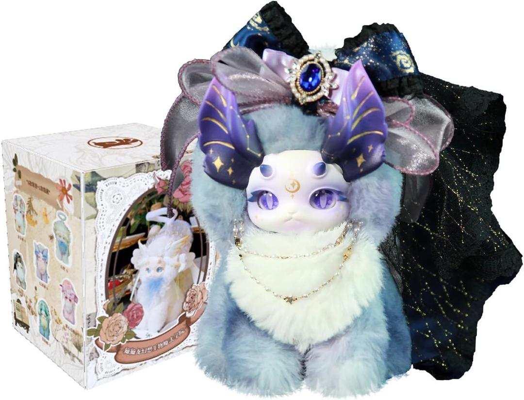 CALEMBOU Plush Doll Blind Box, Tutulong Fantasy Creatures Series Vinyl Plush Mystery Toys, Kawaii 1 of 6 Possible Stuffed Dolls Soft Anime Plushies Christmas Birthday for Girls (Magic Academy Series)